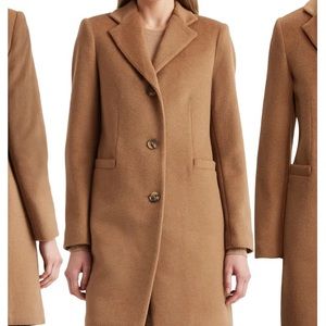 Ralph Lauren Reefer Wool Blend Coat